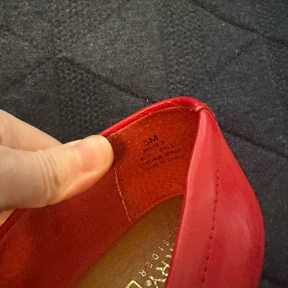 Red Sperry Topsider Penny Loafer Style - Picture 5 of 6